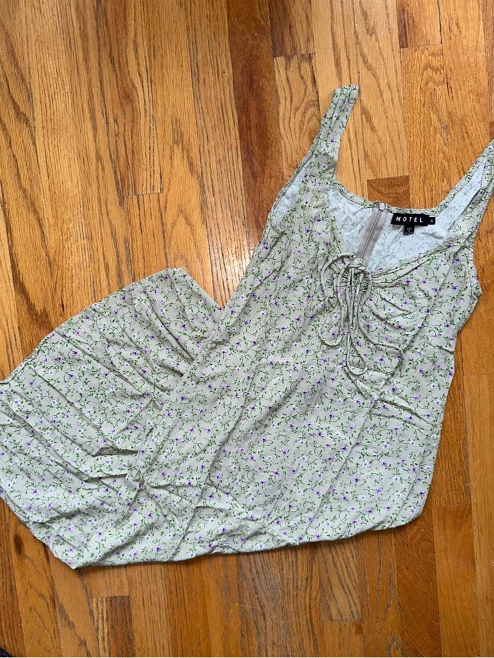 Motel Rocks Green Ribbed Midi Bodycon Dress - Picture 4 of 8